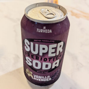 Turveda, Super Prebiotic Soda, Vanilla Lavender